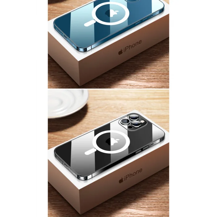 Apple Iphone 12 6,1 Inç Magesafe Özellikli Silikon Şeffaf Kılıf-kapak