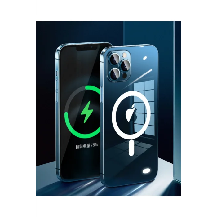 Apple Iphone 12 6,1 Inç Magesafe Özellikli Silikon Şeffaf Kılıf-kapak