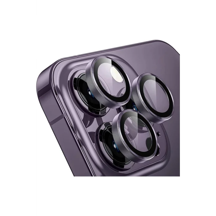 Iphone 11-12pro Lens Koruma Mor