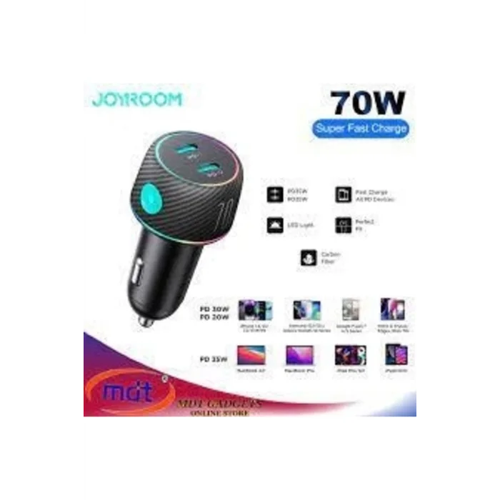 70w Çift Pd Çok Renkli Araç Şarj Cihazı Çakmaklık