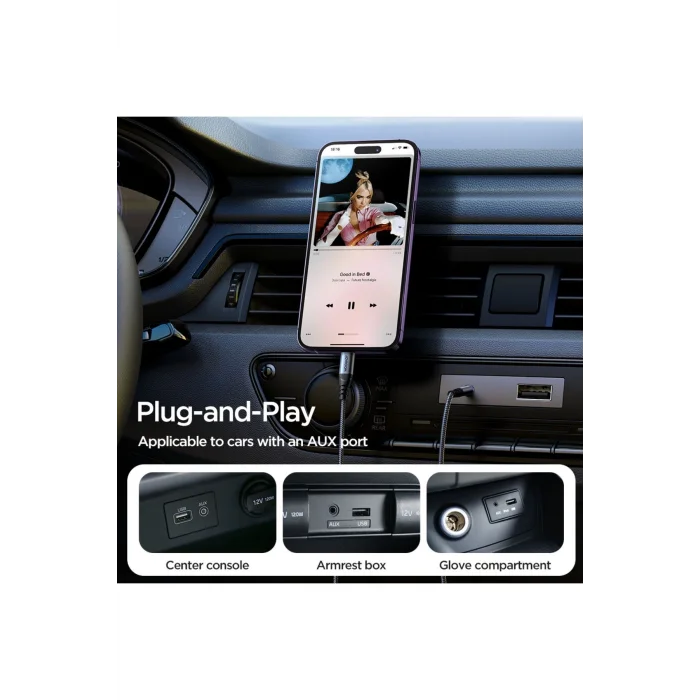 SY-A06 Ses Aktarım Çevirici AUX Audio Kablo Lightningden 3.5mm