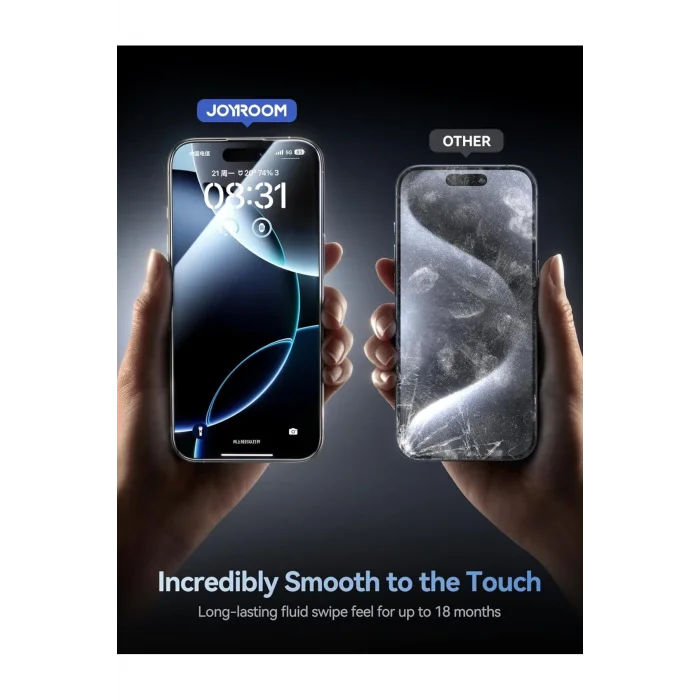 iPhone 17 İle Uyumlu ReinForced Uyumlu Güçlendirilmiş Ekran Koruyucu