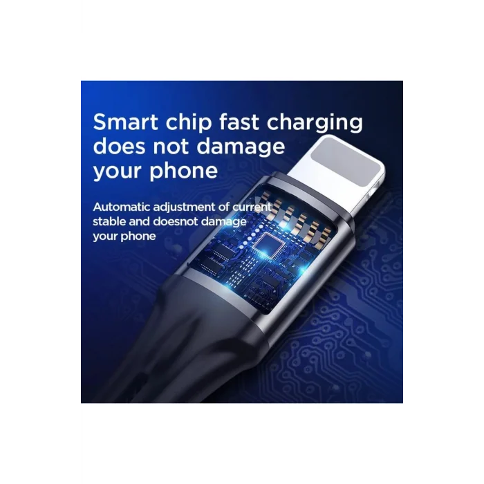 S-0230N1 0.2m 3A USB -Lightning Data Sync Şarj Kablosu Kırmızı