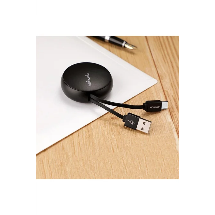 S-M346 Uzatılabilir Mikro Hızlı Şarj ve Data Kablosu Siyah