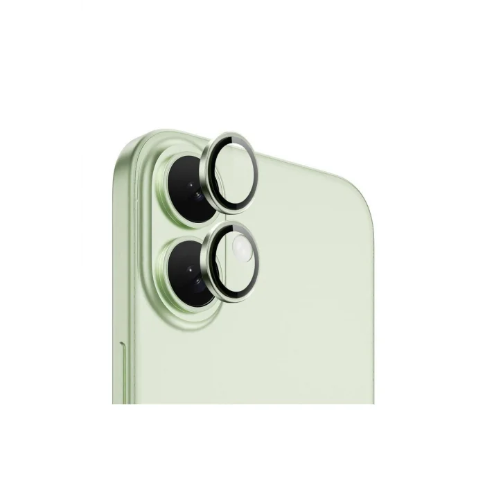 iPhone 16 Ve 16 Plus Lens Koruyucu Sapphire Çizilmeye Karşı Dayanıklı Safir Kamera Lens Koruyucu Yeş