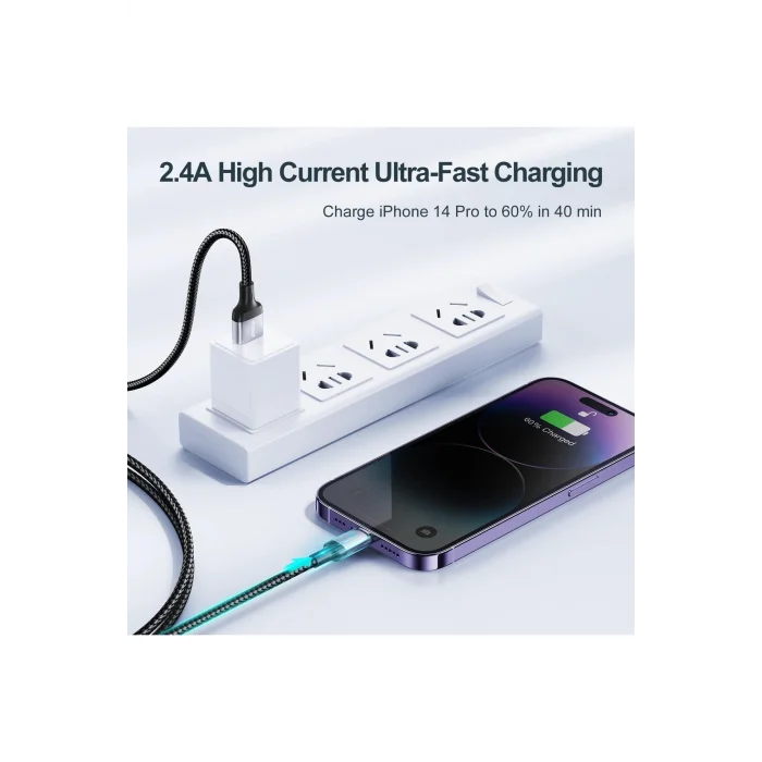 Joyroom Lighting Metal kopmaz Kablo 2m