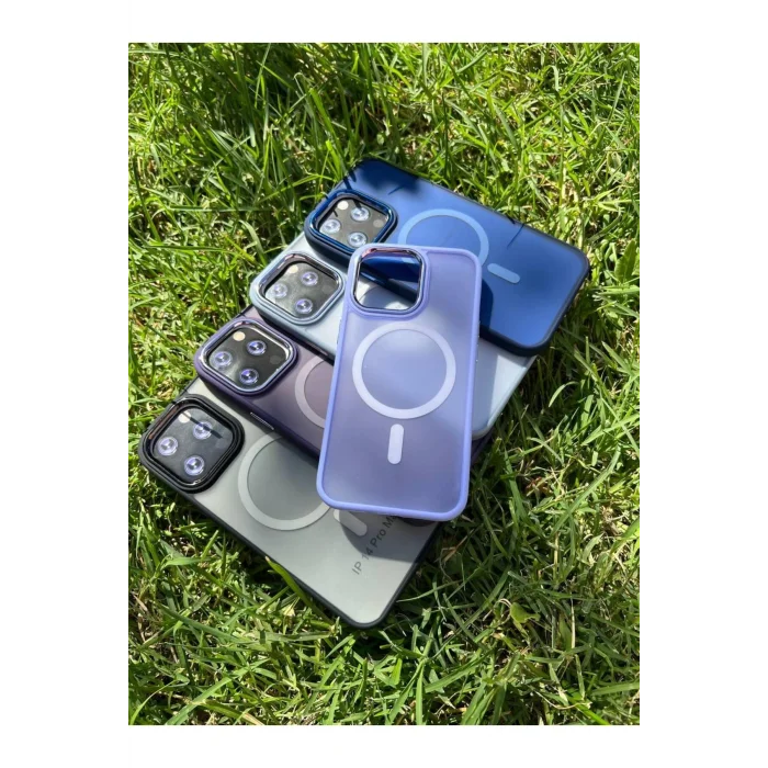 İphone 14 Plus Magsafe Mat Krom Kapak
