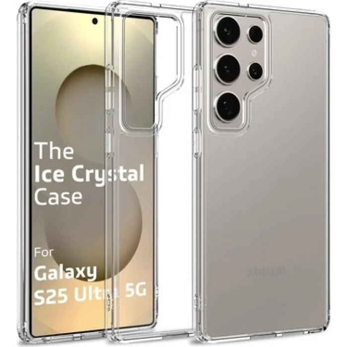 Samsung S25 Ultra Sert Şeffaf Telefon Kılıfı