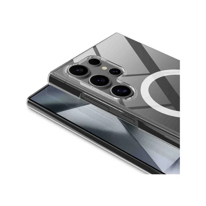 Samsung S25 Ultra Magsafe Sert Şeffaf Kapak