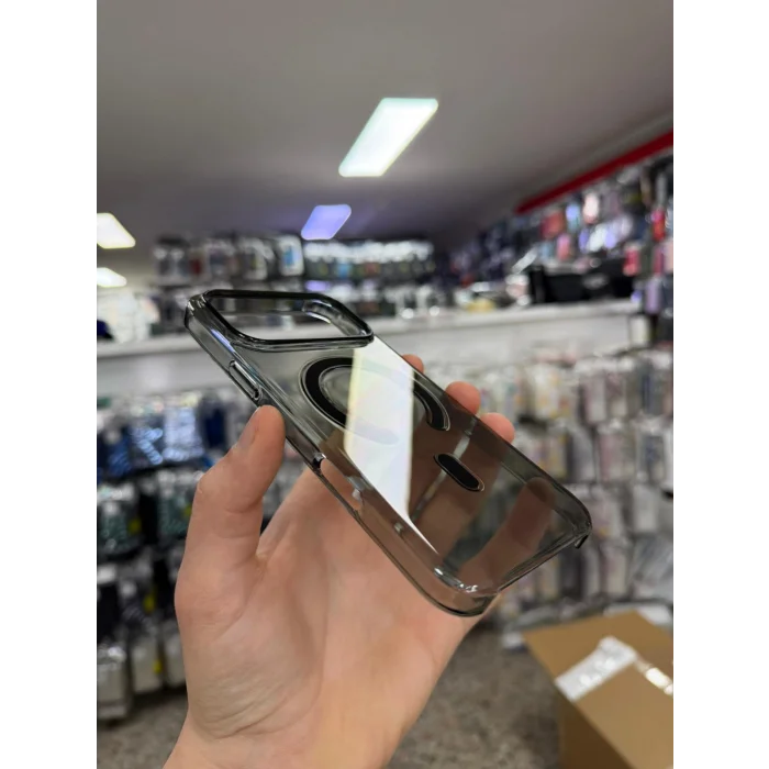 İphone 17 Pro Max ile Uyumlu Magsafe Özellikli Kristal Netlik Sararmaz PC Clear Case