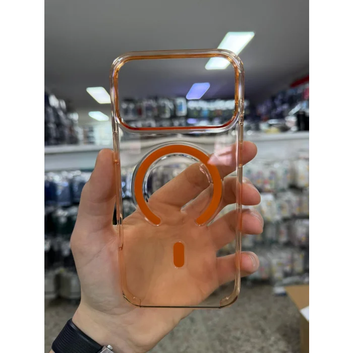 İphone 17 Pro Max ile Uyumlu Magsafe Özellikli Kristal Netlik Sararmaz PC Clear Case