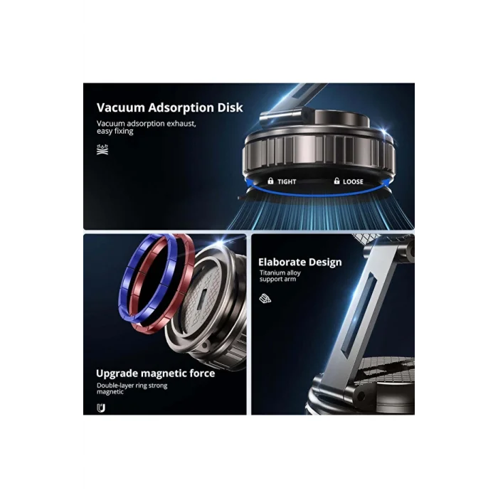 YGT G712 Emme Vantuzlu Tak Çıkar Araç Tutucu