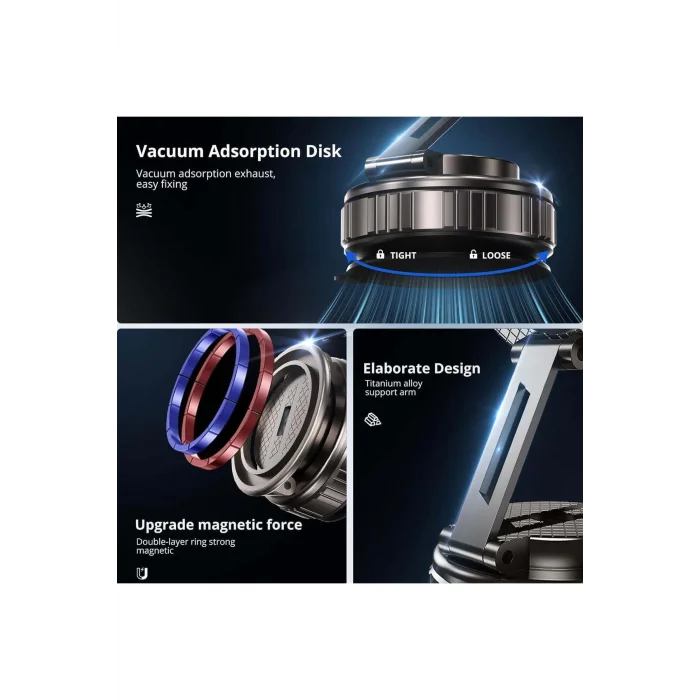 YGT G712 Emme Vantuzlu Tak Çıkar Araç Tutucu