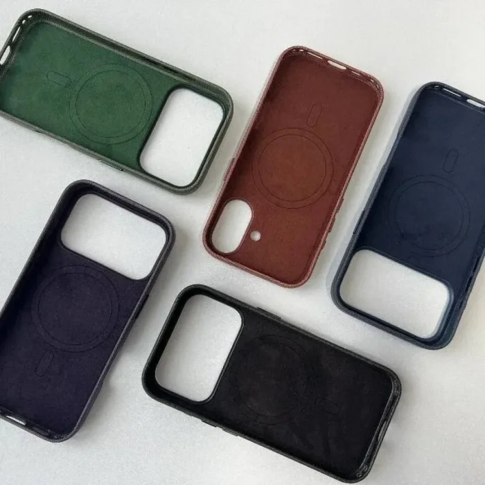 İphone 17 Pro Max Teknovoven Dokuma Kablosuz Şarj Destekli Animasyonlu Kılıf