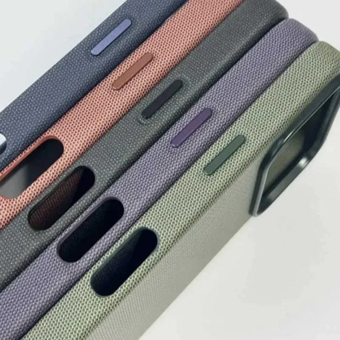 İphone 17 Pro Max Teknovoven Dokuma Kablosuz Şarj Destekli Animasyonlu Kılıf
