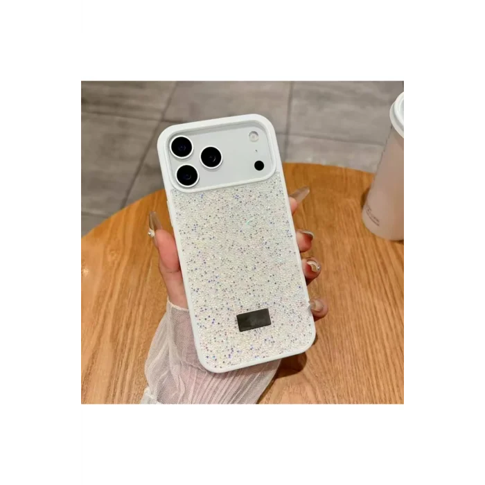 İphone 17 Pro Max Sw İnce Taşlı Premium Kılıf