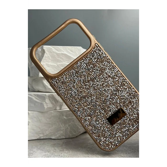 İphone 17 Pro Max Sw İnce Taşlı Premium Kılıf