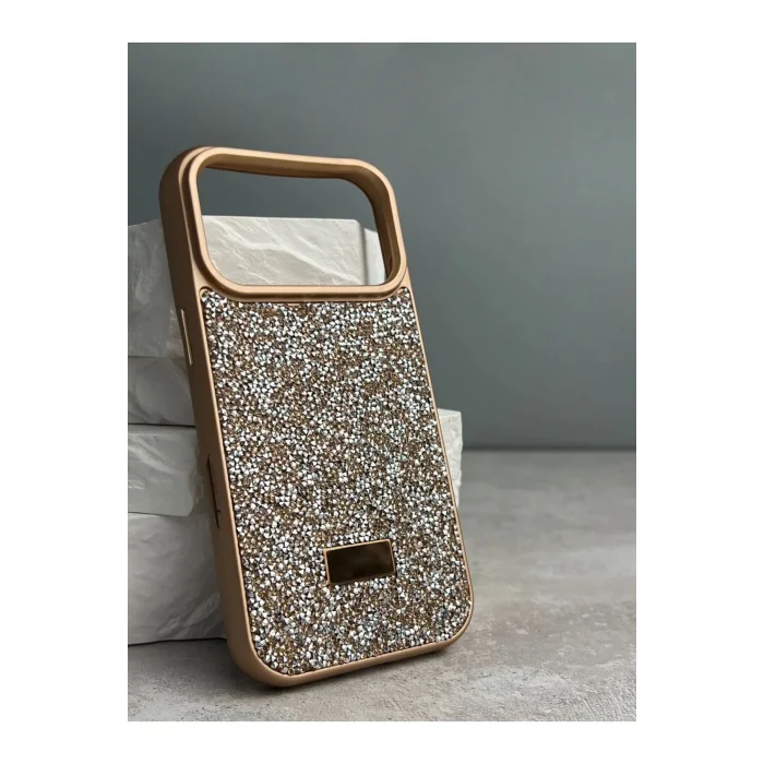 İphone 17 Pro Max Sw İnce Taşlı Premium Kılıf