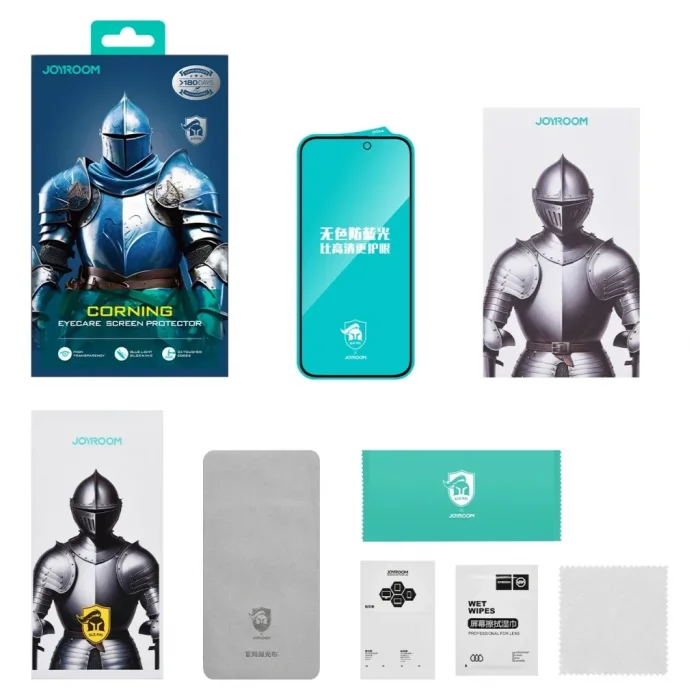 Joyroom İphone 16 Plus Eyecare Göz Korumalı Gorilla Cam Ekran Koruyucu