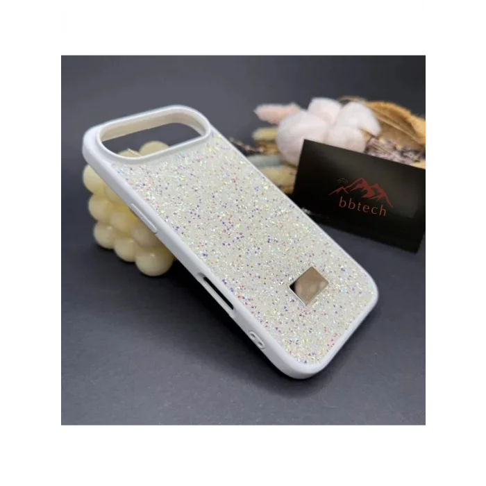 İphone 17 Air İle Uyumlu İnce Parlak Taşlı Premium Sw Telefon Kılıfı