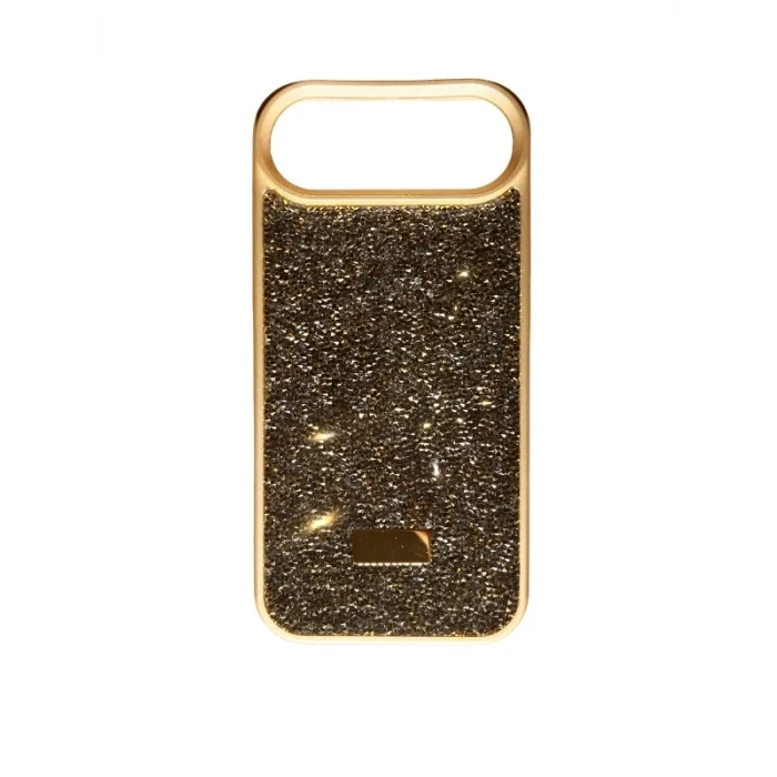 İphone 17 Air İle Uyumlu İnce Parlak Taşlı Premium Sw Telefon Kılıfı