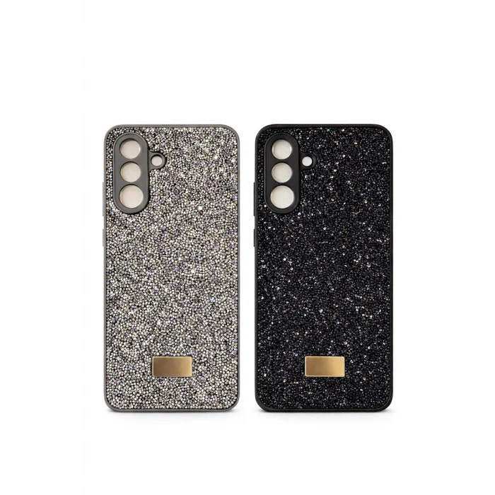 Samsung S24 FE İle Uyumlu İnce Parlak Taşlı Premium Sw Telefon Kılıfı