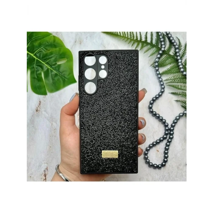 Samsung S25 ULTRA  İle Uyumlu İnce Parlak Taşlı Premium Sw Telefon Kılıfı
