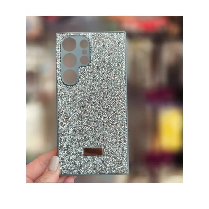 Samsung S25 ULTRA  İle Uyumlu İnce Parlak Taşlı Premium Sw Telefon Kılıfı