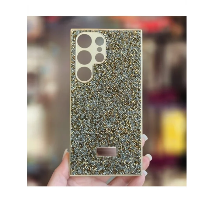 Samsung S25 ULTRA  İle Uyumlu İnce Parlak Taşlı Premium Sw Telefon Kılıfı