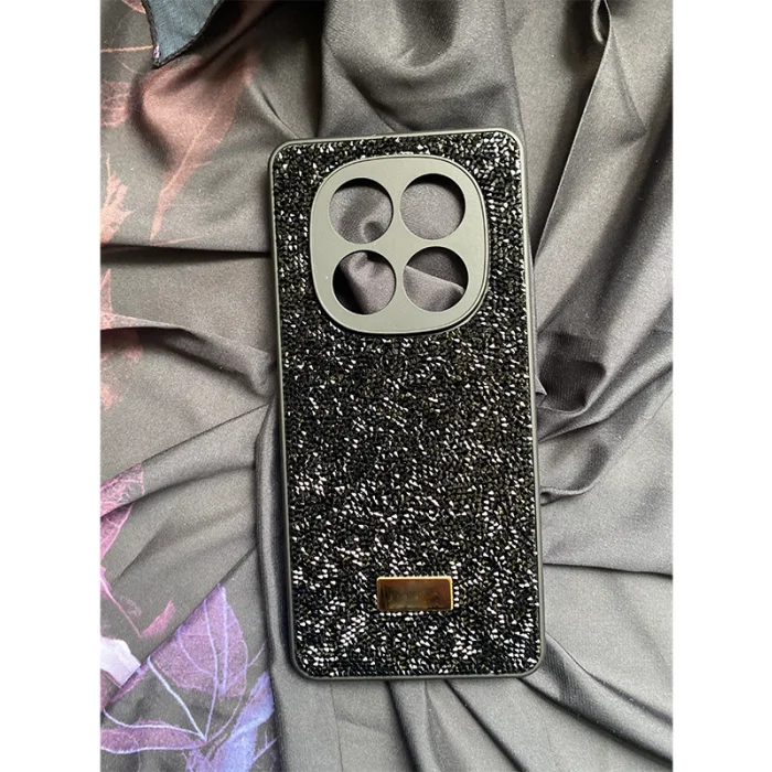 Redmi Note 14 Pro İle Uyumlu İnce Parlak Taşlı Premium Sw Telefon Kılıfı