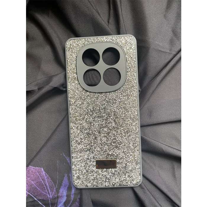 Redmi Note 14 Pro İle Uyumlu İnce Parlak Taşlı Premium Sw Telefon Kılıfı