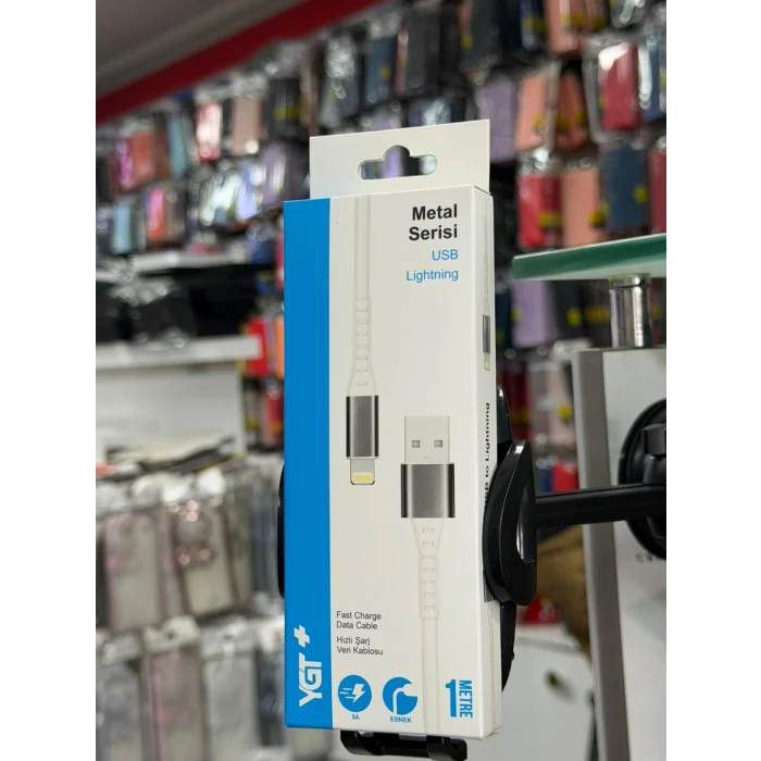 YGT+ Metal Kopmaz Usb - İphone Kablo