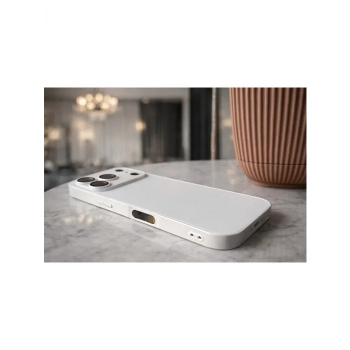 İphone 17 Pro ile Uyumlu Magsafe Özellikli Cam Ag Glass Telefon Kılıfı