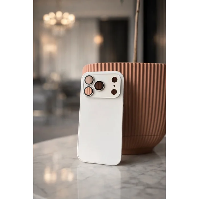 İphone 17 Pro ile Uyumlu Magsafe Özellikli Cam Ag Glass Telefon Kılıfı