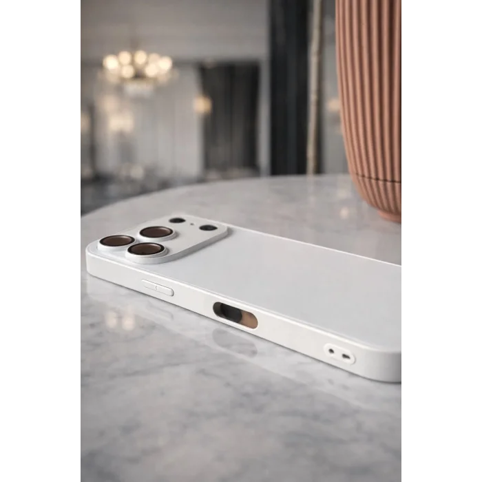 İphone 17 Pro ile Uyumlu Magsafe Özellikli Cam Ag Glass Telefon Kılıfı