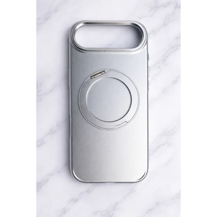 İphone 17 Air ile Uyumlu Stant Olabilen Magsafe Özellikli Titan Telefon Kılıfı