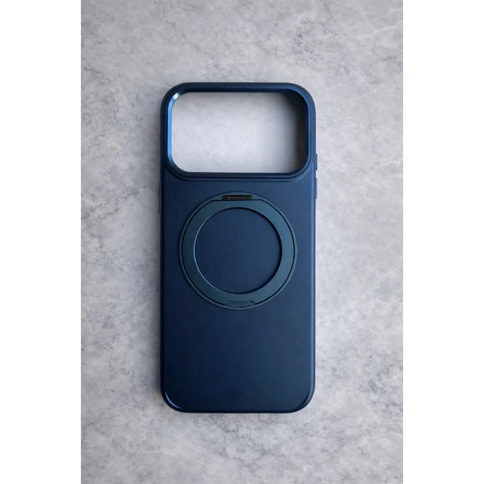 İphone 17 Pro ile Uyumlu Stant Olabilen Magsafe Özellikli Titan Telefon Kılıfı