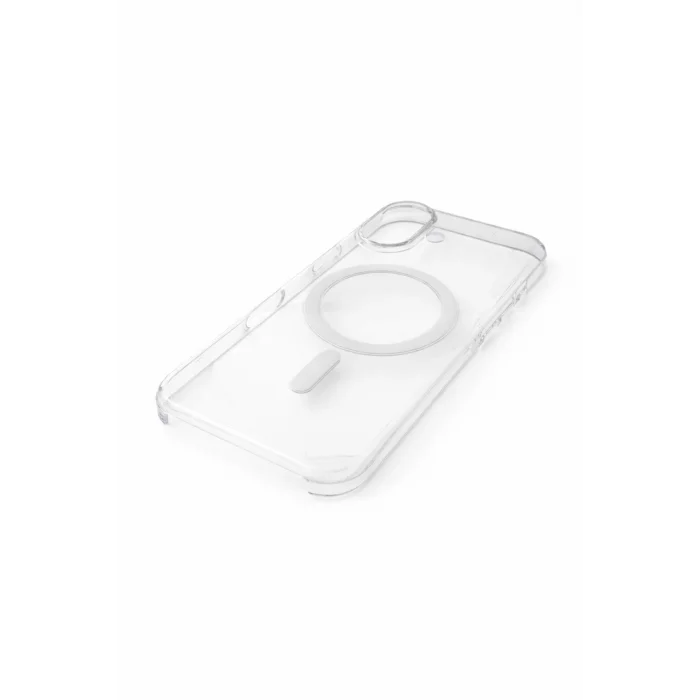 İphone 17 ile Uyumlu Magsafe Özellikli Kristal Netlik Sararmaz PC Clear Case