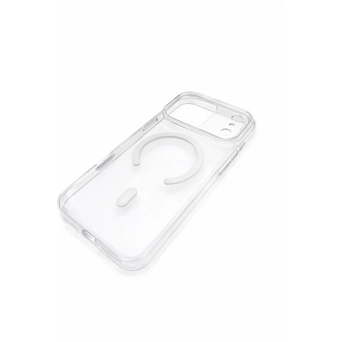 İphone 17 Pro ile Uyumlu Magsafe Özellikli Hybrid Animasyonlu Sararmaz PC Kılıf