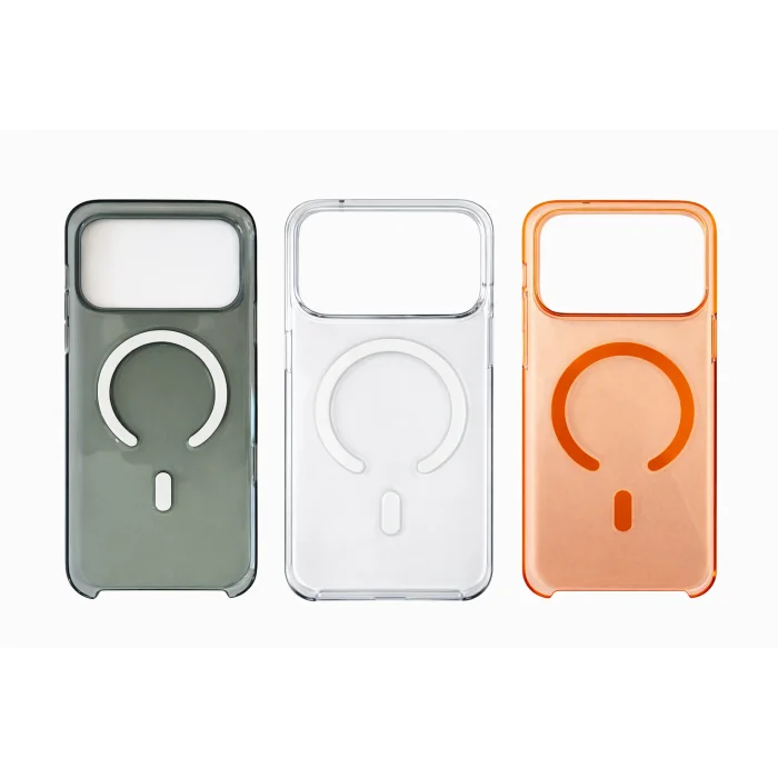 İphone 17 Pro Max ile Uyumlu Magsafe Özellikli Kristal Netlik Sararmaz PC Clear Case