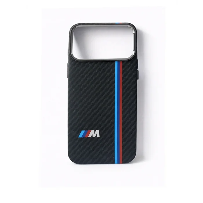 İphone 17 Pro Max ile Uyumlu Magsafe Özellikli Karışık Desenli Renkli Carbon Premium Kılıf