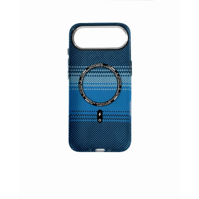 İphone 17 Air ile Uyumlu Magsafe Özellikli Karışık Desenli Renkli Carbon Premium Kılıf