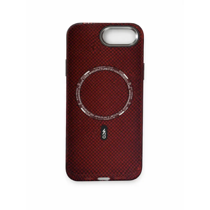 İphone 16 E ile Uyumlu Magsafe Özellikli Karışık Desenli Renkli Carbon Premium Kılıf