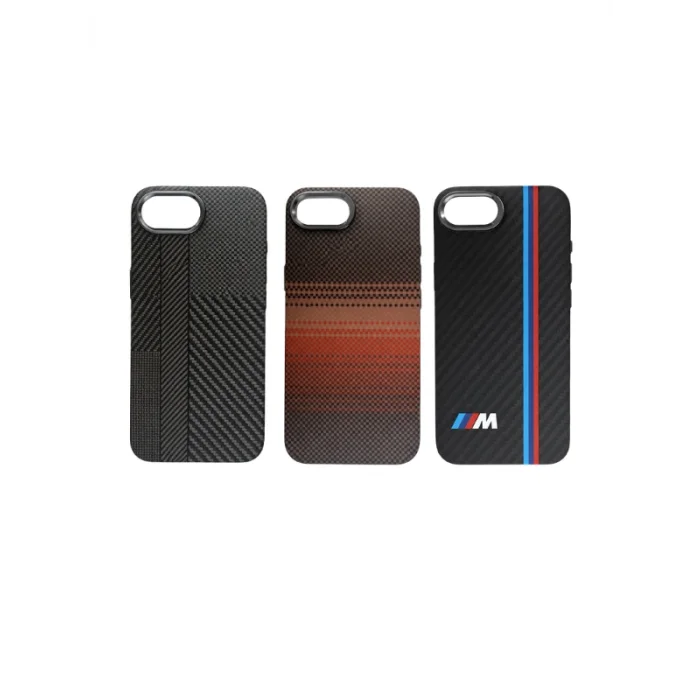 İphone 16 E ile Uyumlu Magsafe Özellikli Karışık Desenli Renkli Carbon Premium Kılıf