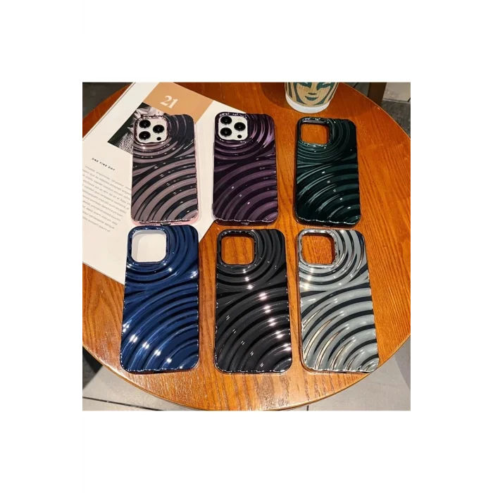 İphone 12 Ripples Parlak Darbelere Dayanıklı Silikon Kılıf