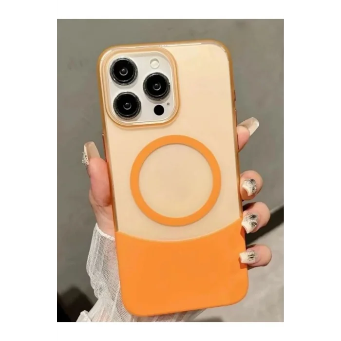 İPHONE 16 PRO İLE UYUMLU 2 PARÇALI MAGSAFE ÖZELLİKLİ SOFT RENKLİ KONTRAST TELEFON KILIFI