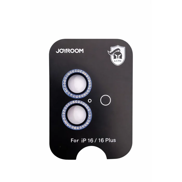 Joyroom İphone 16/16 Plus ile Uyumlu Taşlı Kamera Premium Lens Koruyucu