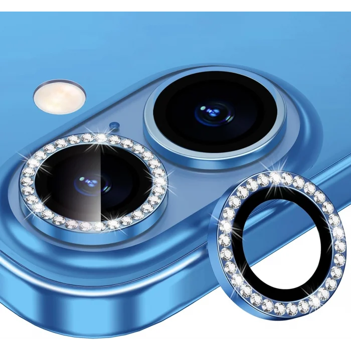 Joyroom İphone 16/16 Plus ile Uyumlu Taşlı Kamera Premium Lens Koruyucu