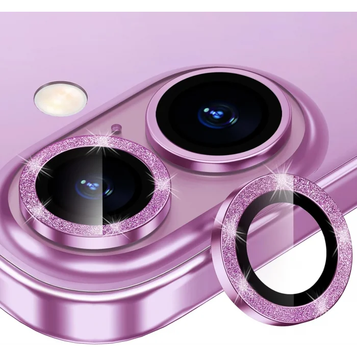 Joyroom İphone 16/16 Plus ile Uyumlu Taşlı Kamera Premium Lens Koruyucu