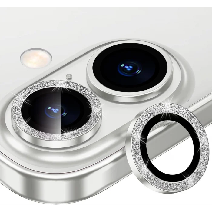 Joyroom İphone 16/16 Plus ile Uyumlu Taşlı Kamera Premium Lens Koruyucu